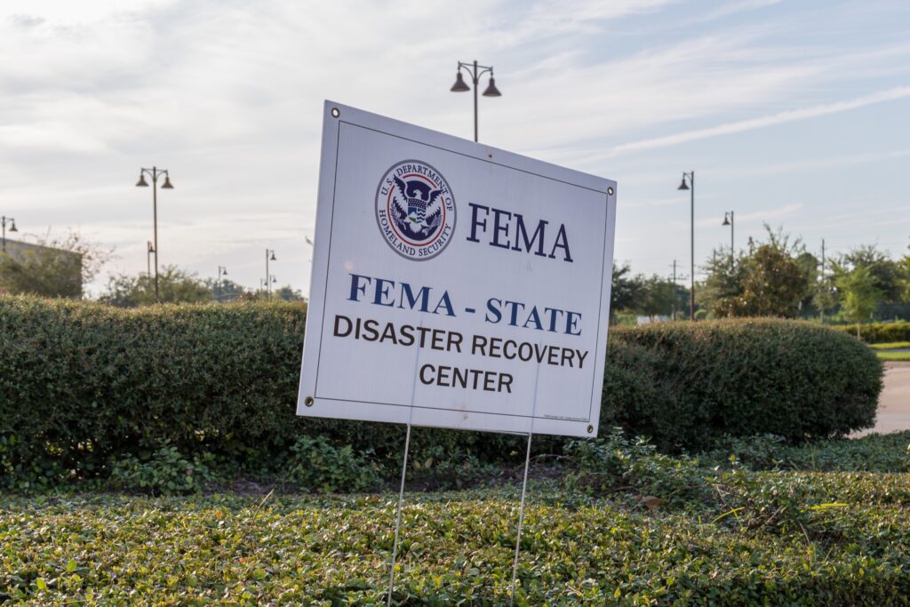 FEMA Disaster Recovery Center Sign